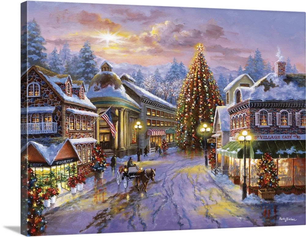 christmas canvas wall decor Great BIG Canvas "Christmas Eve" Canvas Wall Art 24x18 Walmart