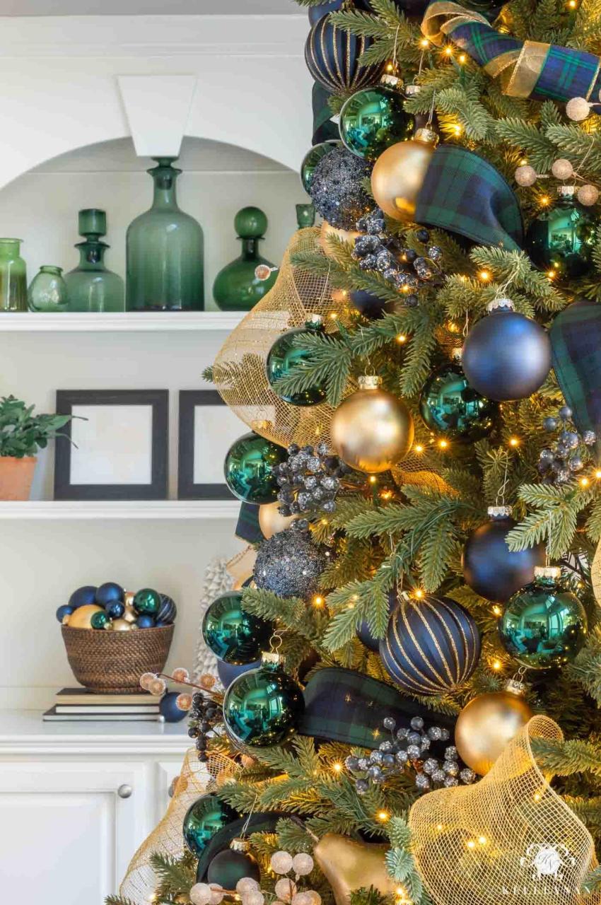 navy and green christmas decor Green christmas Artofit