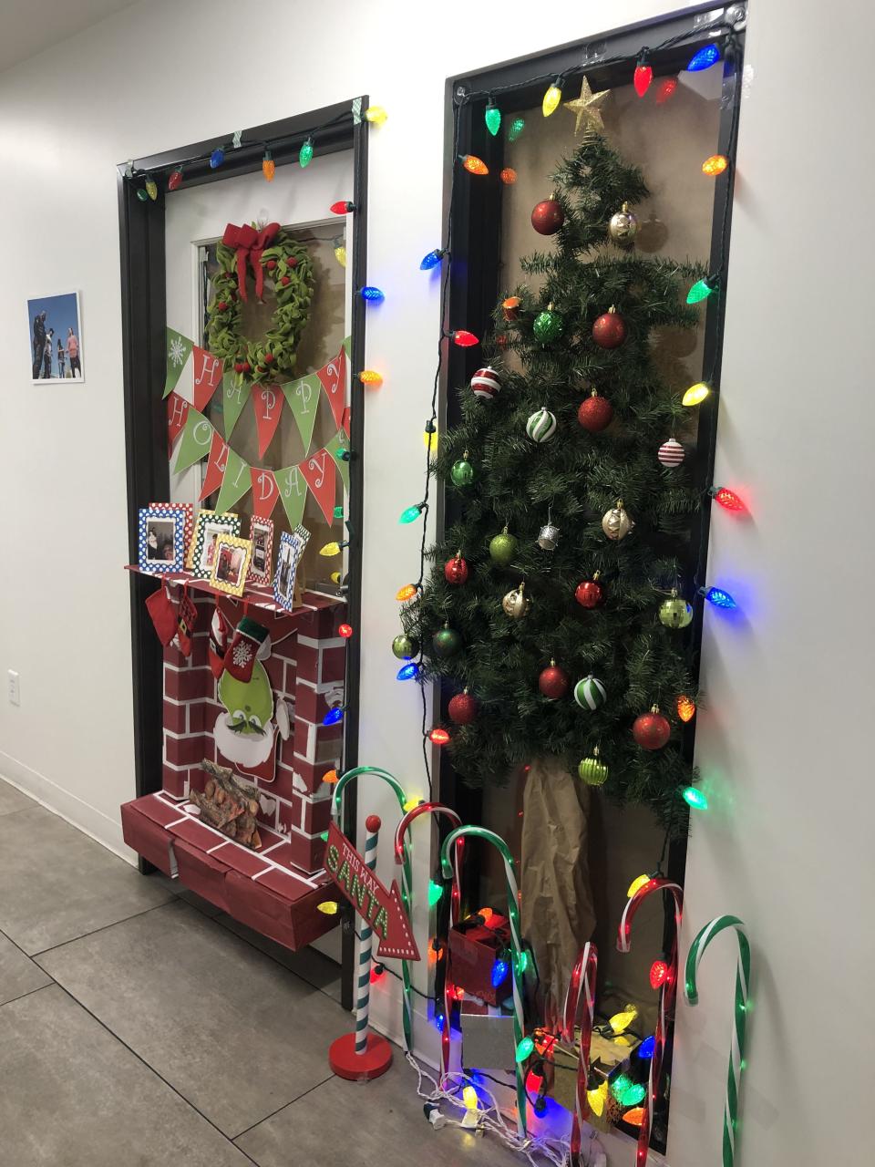 christmas decorating door ideas contest Grinchmas work door decoration contest Christmas door decorating