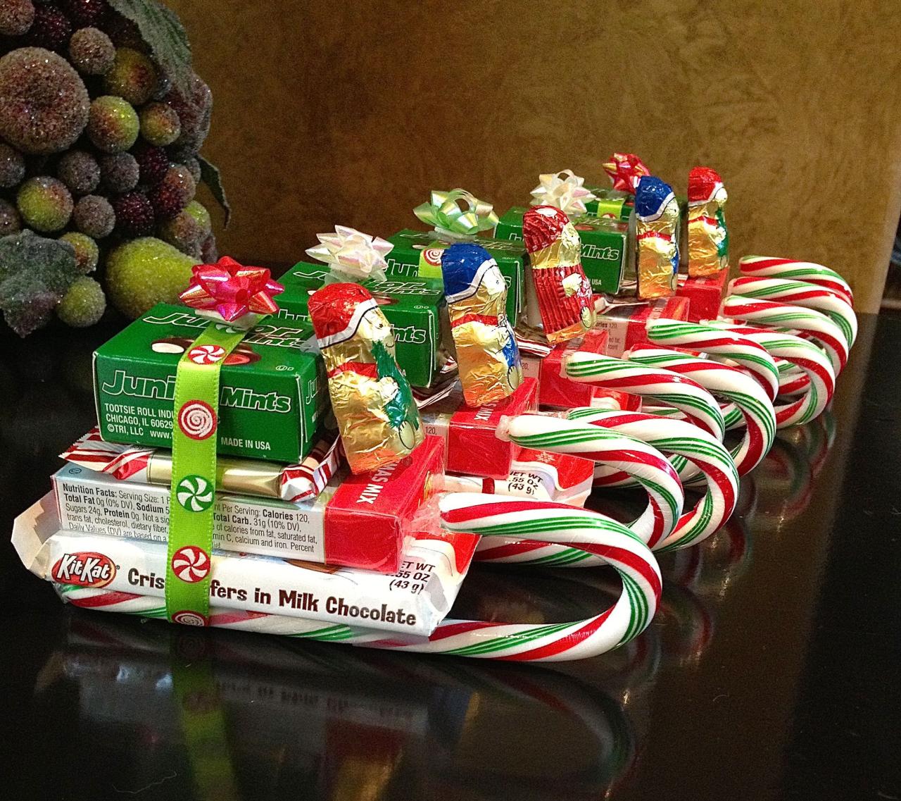 christmas gifts home decor candy bar sleds. This makes a perfect gift for friends Janine candy