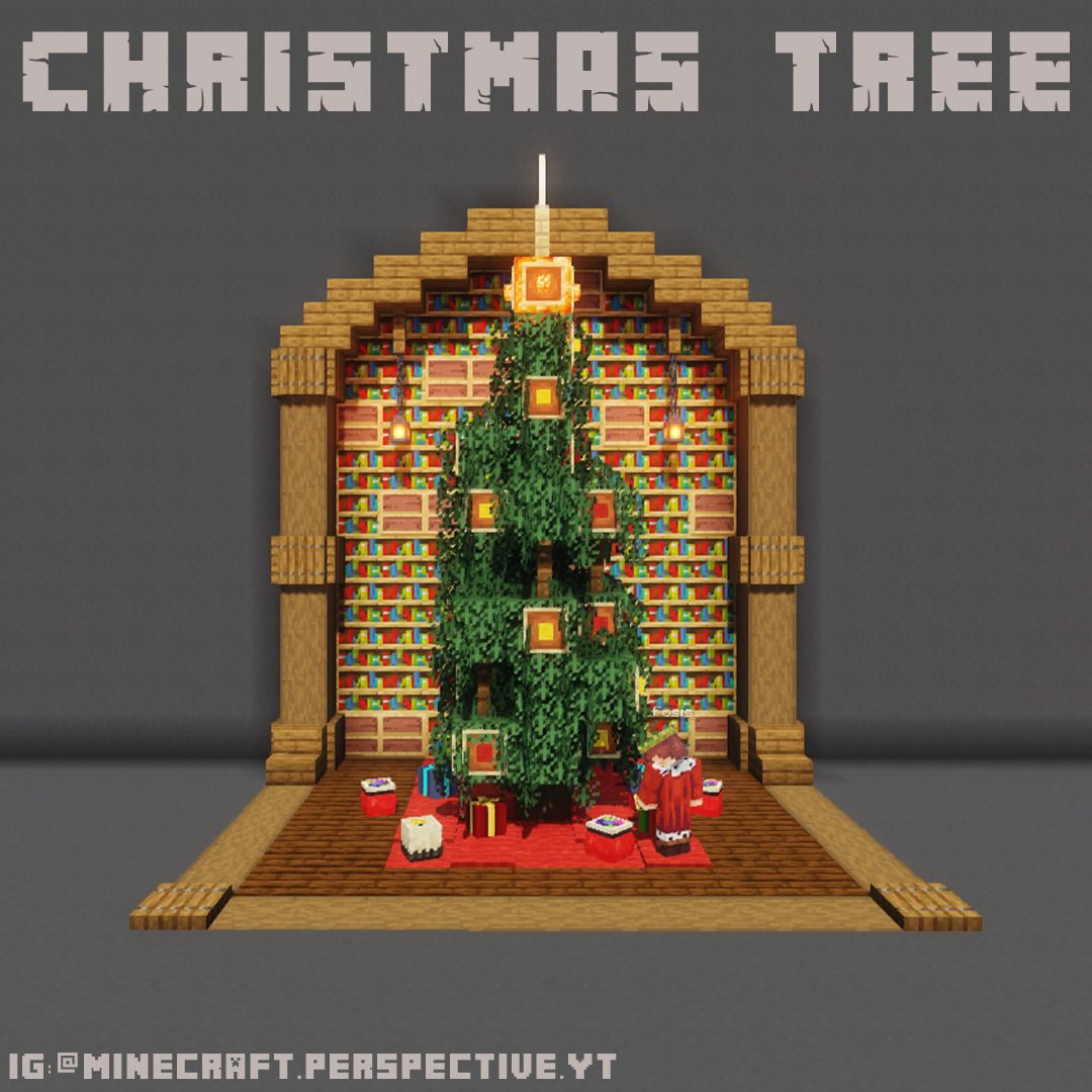 christmas decoration ideas minecraft Minecraft Christmas Tree