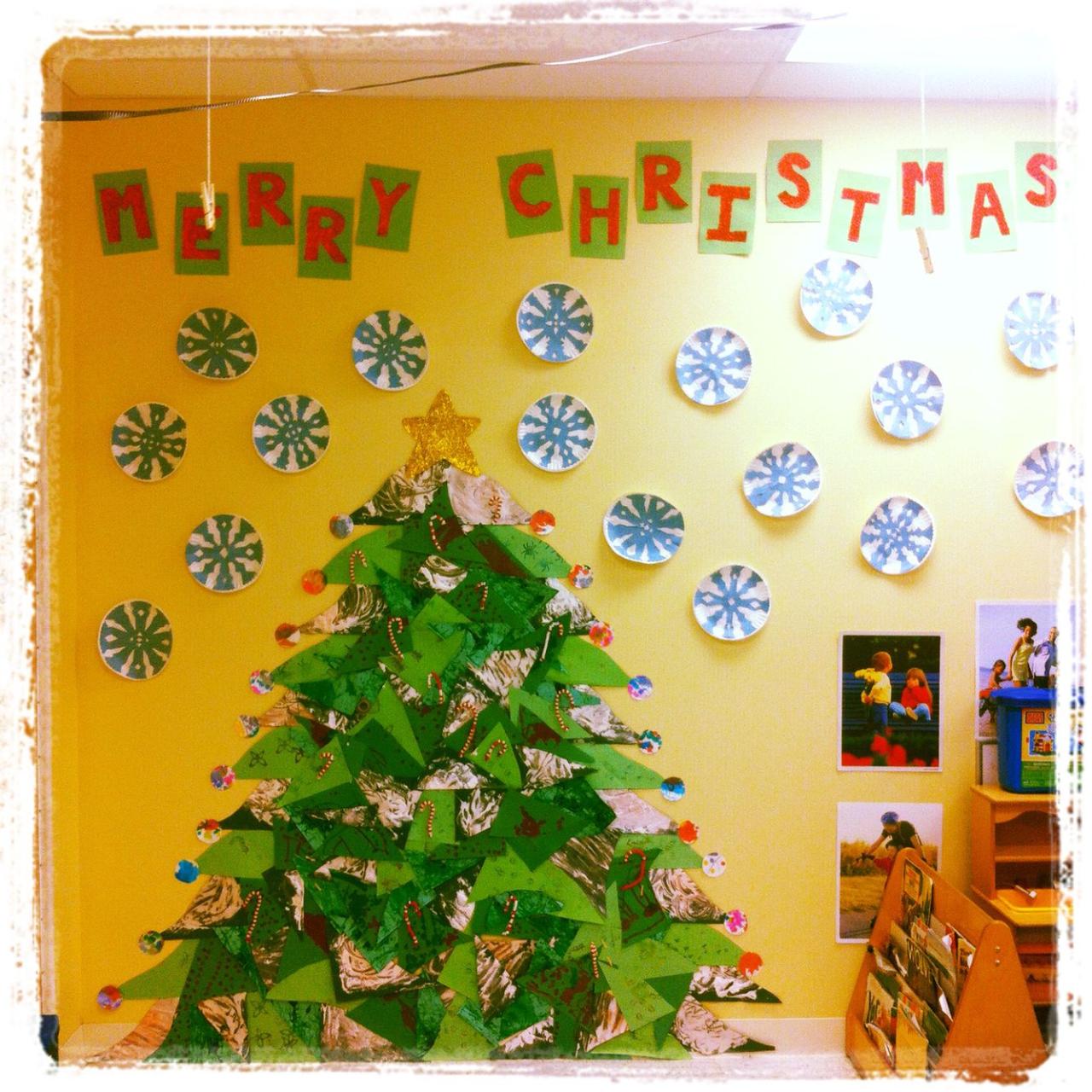 christmas wall decor ideas school Christmas wall Classroom Walls, School Crafts, My Pictures, Craft Ideas