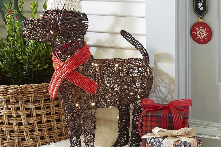 christmas decorations outdoor dog Christmas Yard Decorations Animals