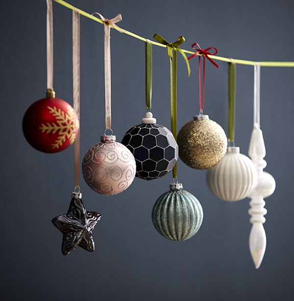 christmas decorations sale homebase Homebase UK Gold christmas decorations, Gold christmas tree, Red and