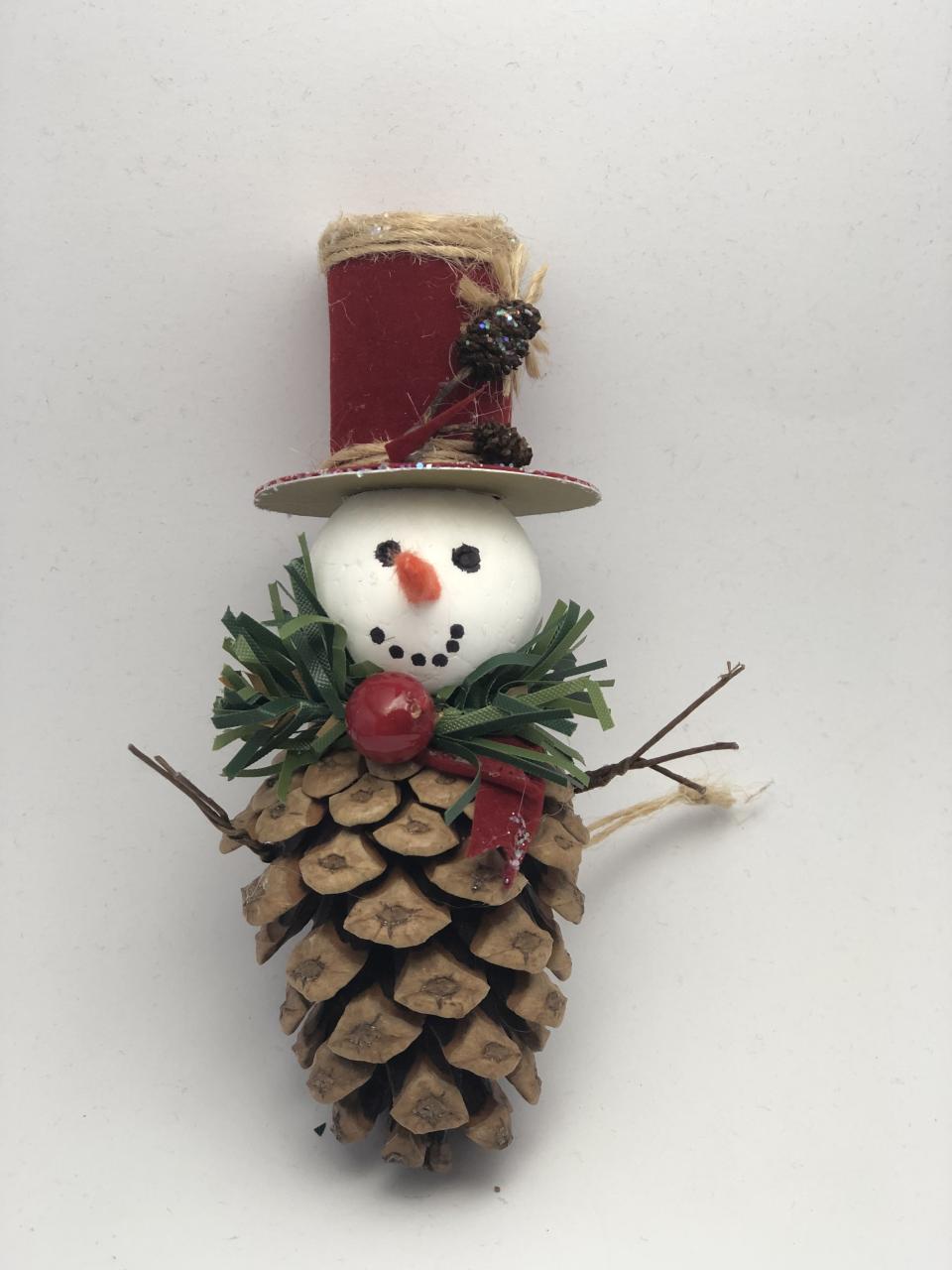 christmas decoration ideas pine cones Pine cone snowman Pinecone crafts christmas, Pine cone christmas