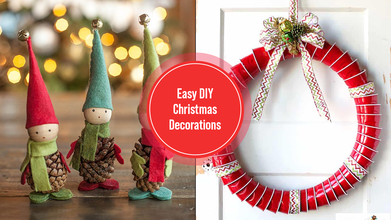 christmas decoration ideas at home diy DIY christmas decorations you can make at home Easy and festive ideas