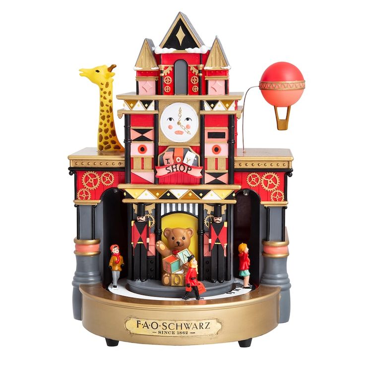 fao schwarz christmas decor FAO Schwarz Animated Musical Toy Store Christmas Table Decor Fao