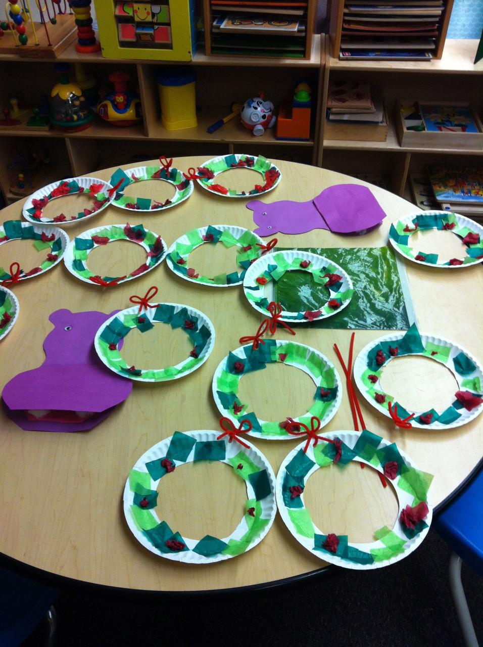 christmas decoration ideas eyfs classroom christmas wreaths to hang on their bedroom doors