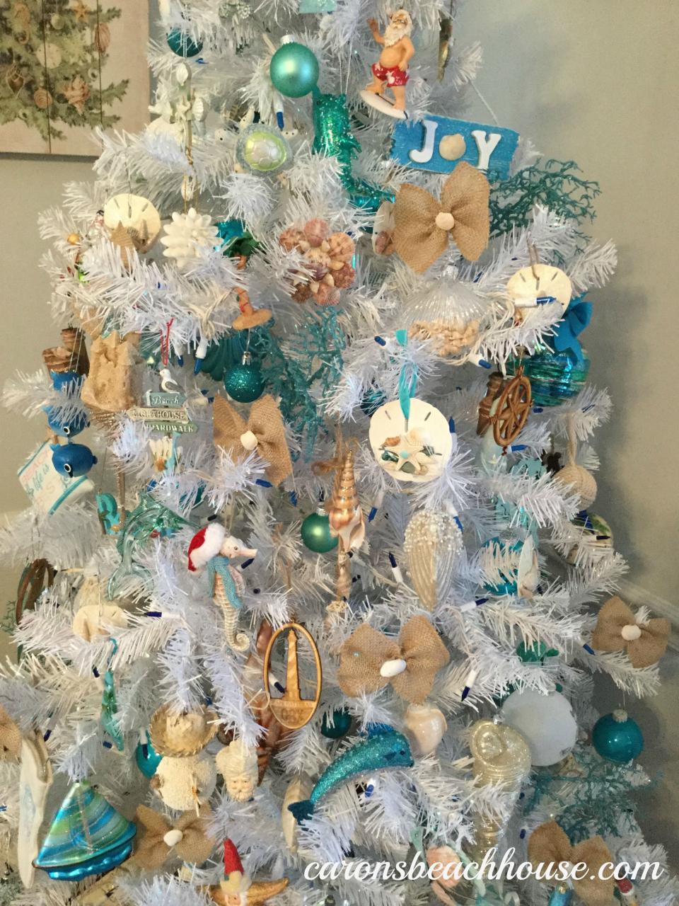 christmas decor of boynton beach Beach Christmas Tree Ornaments HomeDecorish