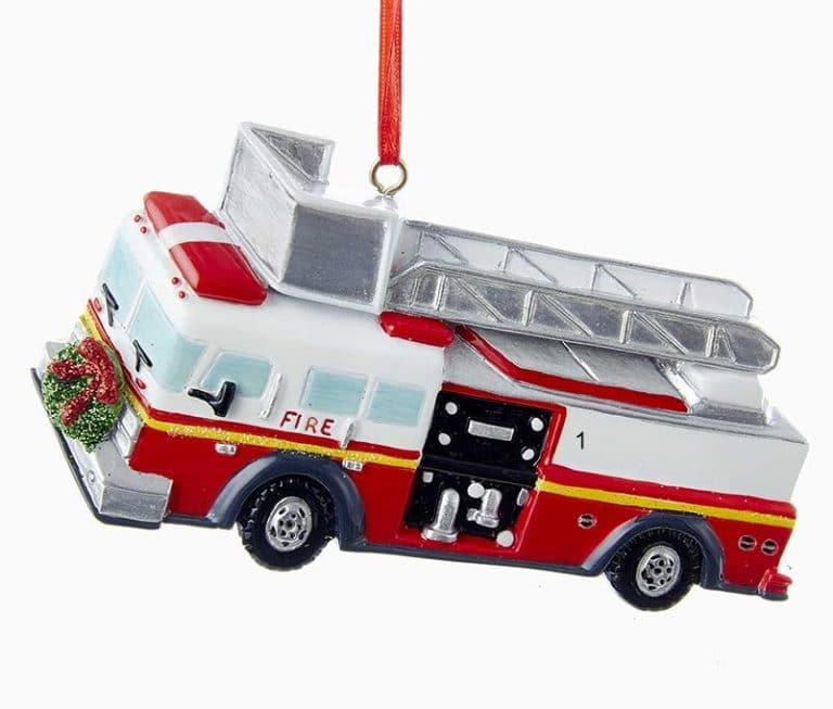 christmas fire truck decor Fire Truck Ornament Winterwood Gift & Christmas Shoppes