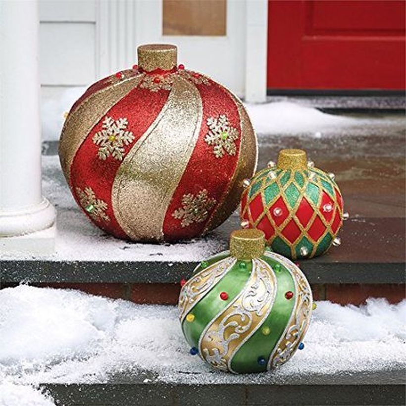 giant christmas decorations outdoor 54 Best DIY Christmas Light Balls For Outdoor Decoration Large