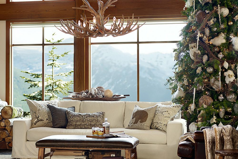 christmas decor sale pottery barn Woodland Christmas home decor by Pottery Barn. Christmas living rooms