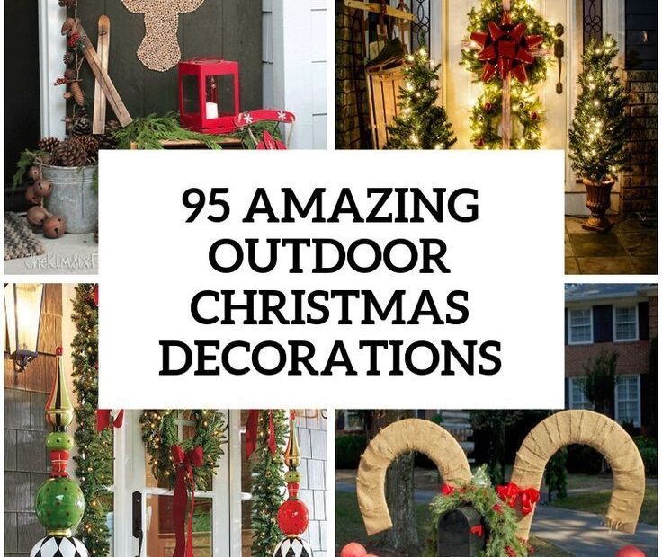 christmas outdoor decor ideas 2024 Outdoor Christmas Decorations Easy To Store 2024 Christmas Market