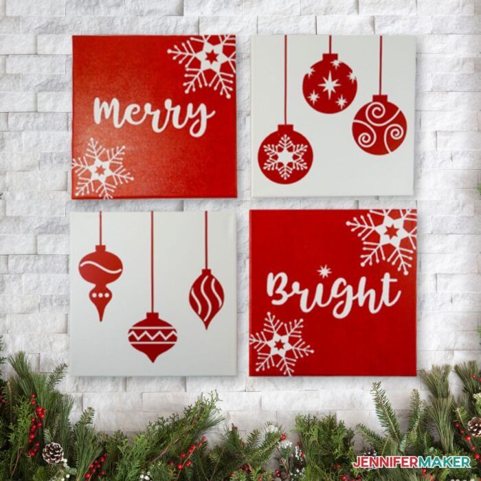 christmas canvas wall decor DIY Canvas Wall Art Super Affordable Wall Decor Christmas wall art