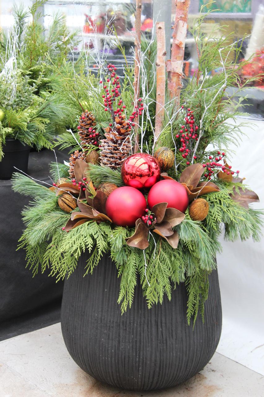 christmas decorating ideas for outdoor urns Christmas Decorations For Outdoor Urns 2024 Office Christmas Party