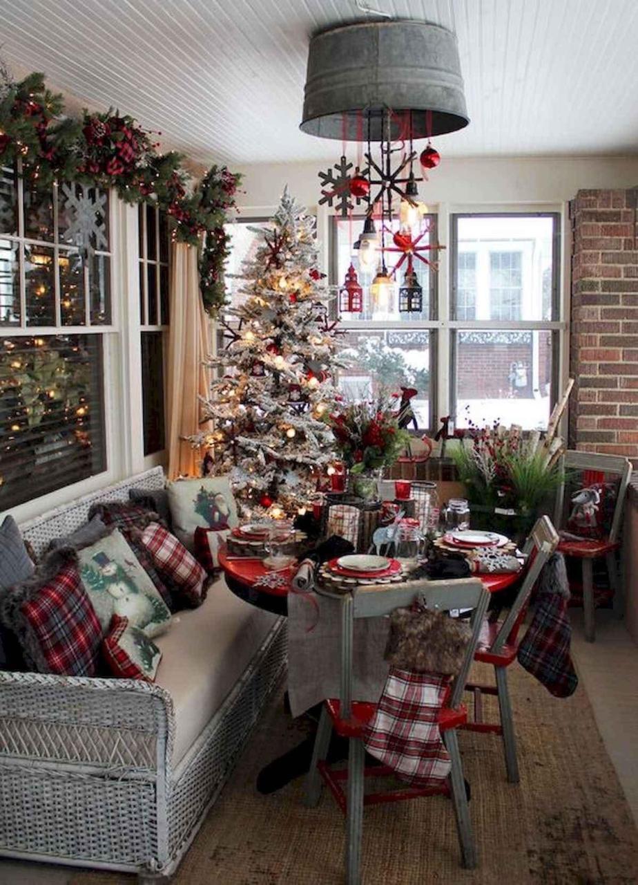 christmas farmhouse decor ideas 20+ Farmhouse Country Christmas Decor DECOOMO