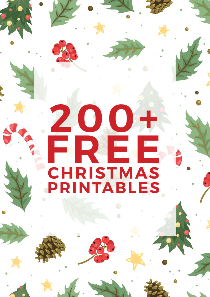 christmas decor printables pdf 225+ Free Christmas Printables You Need To Decorate & Delight Your