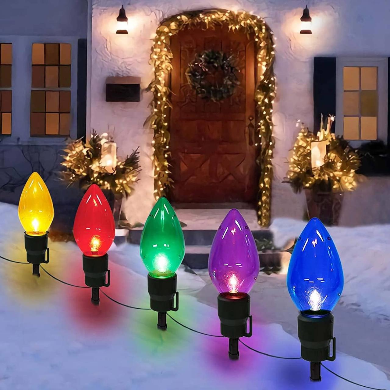 christmas decorations lights sale Giant Bulb Outdoor Christmas Lights