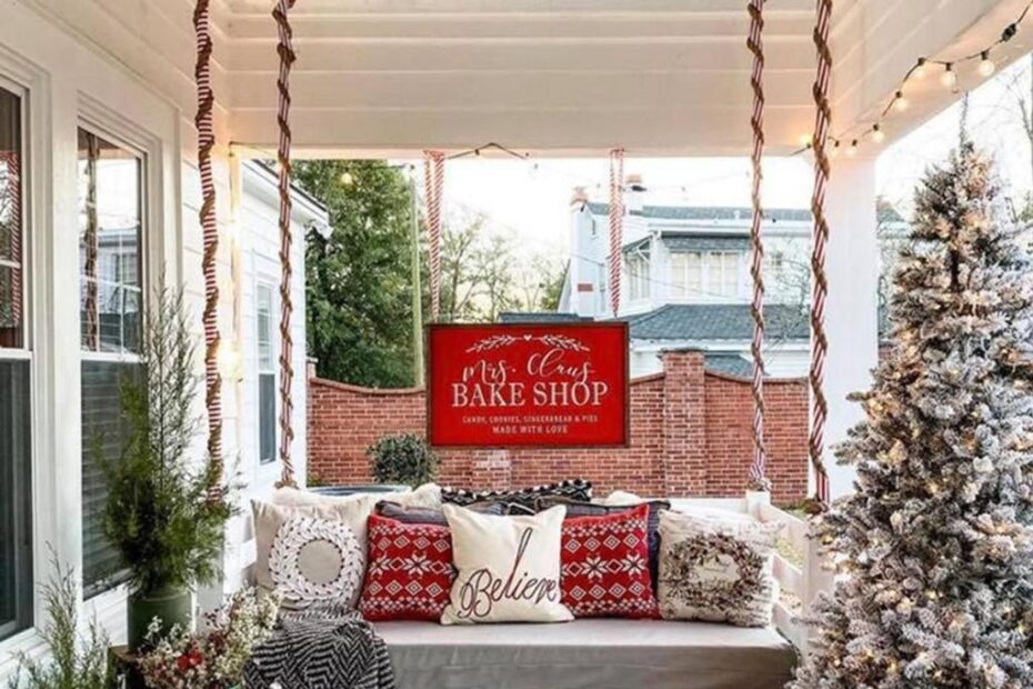 christmas decor for small porch 7 Christmas porch decorating ideas Real Homes