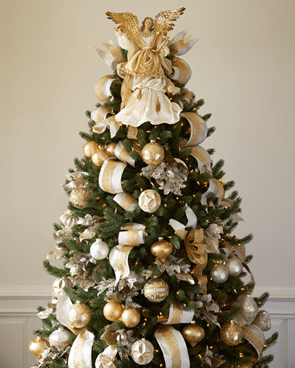 gold decor for christmas tree 19 Elegant Christmas Tree Decor Ideas Brittany Corporation