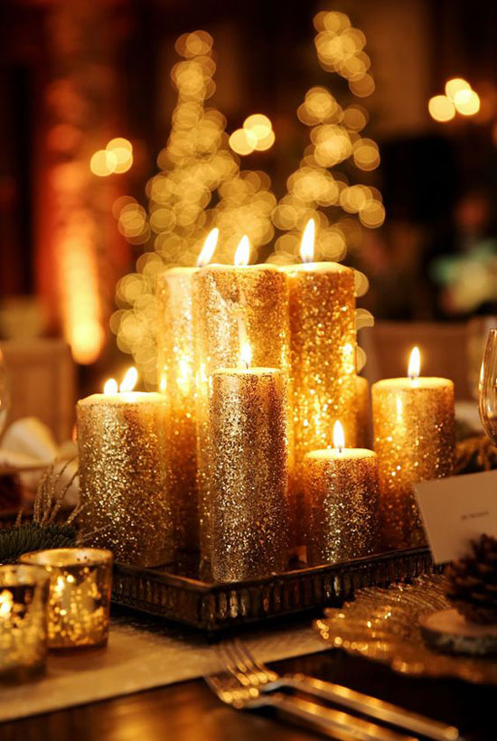 gold christmas decor ideas 35 Fabulous Gold Christmas Decorating Ideas All About Christmas