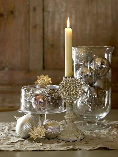 gold silver christmas decor 30 Sparkling Gold and Silver Christmas Decorations SORTRA