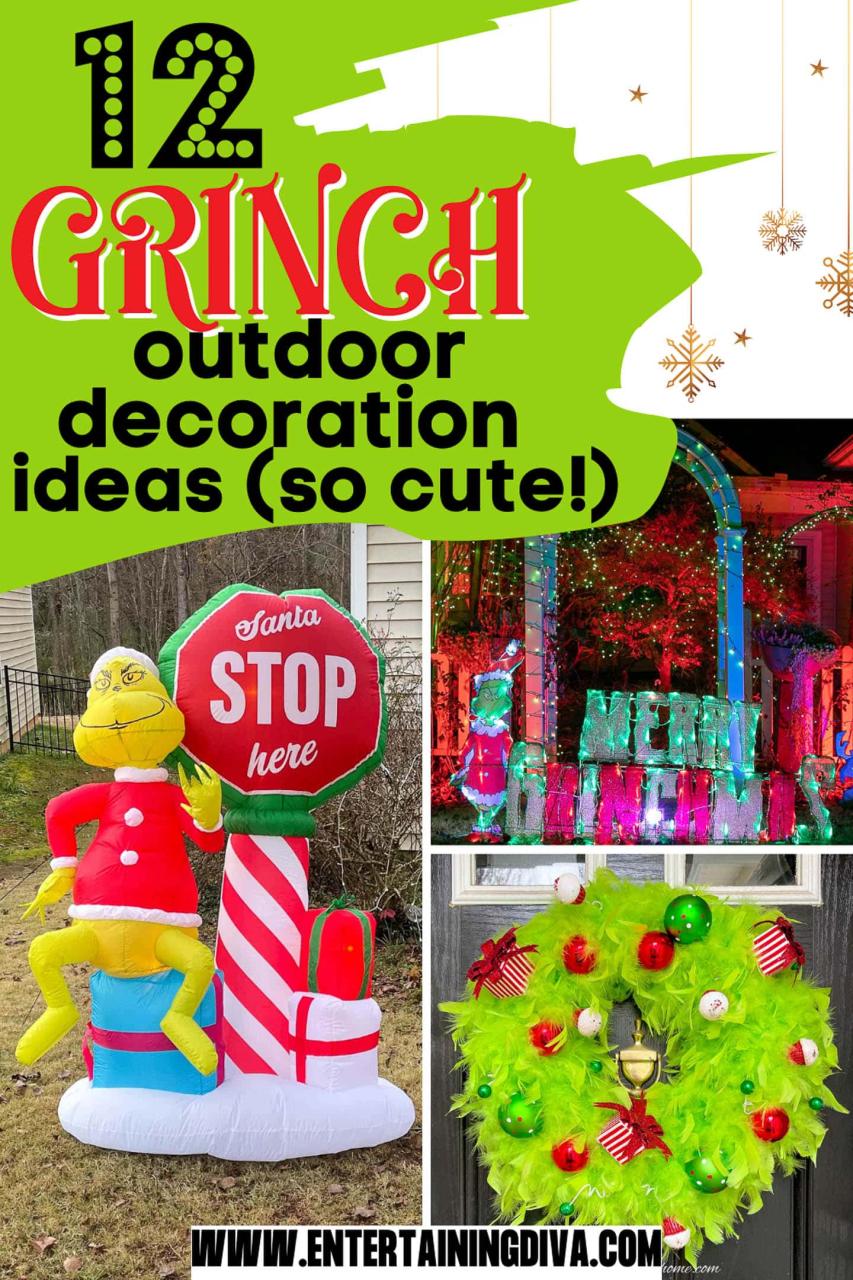 grinch christmas outdoor decorations ideas 12 Awesome Grinch Outdoor Christmas Decor Ideas