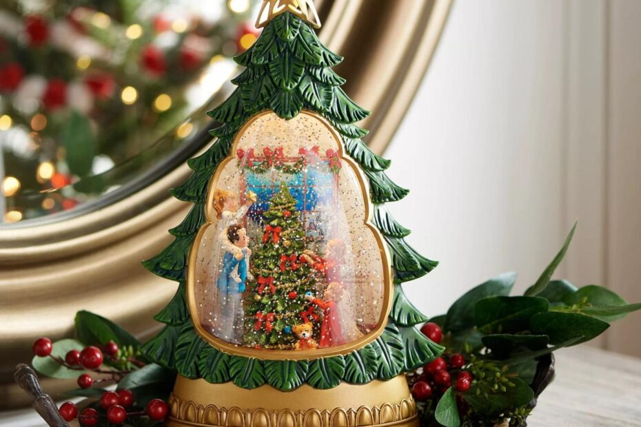 qvc indoor christmas decorations "As Is" Holiday Traditions Illuminated Glitter Tree by Valerie