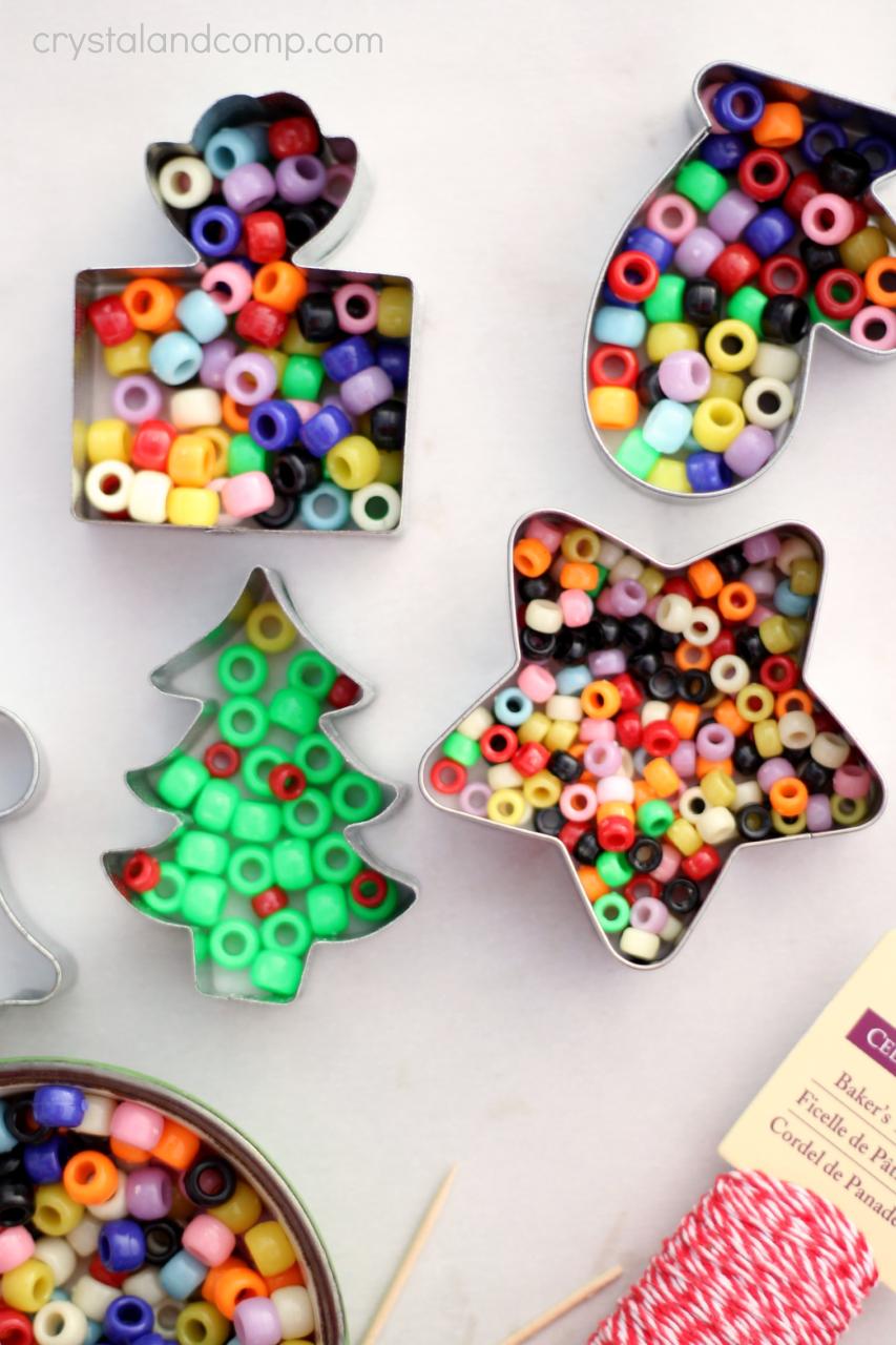 christmas ornament ideas to make Handmade Beaded Christmas Ornaments