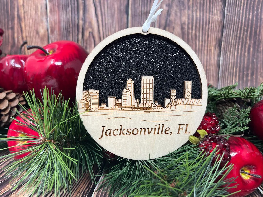 christmas decor jacksonville fl Jacksonville Skyline Christmas Ornament Jacksonville Ornament