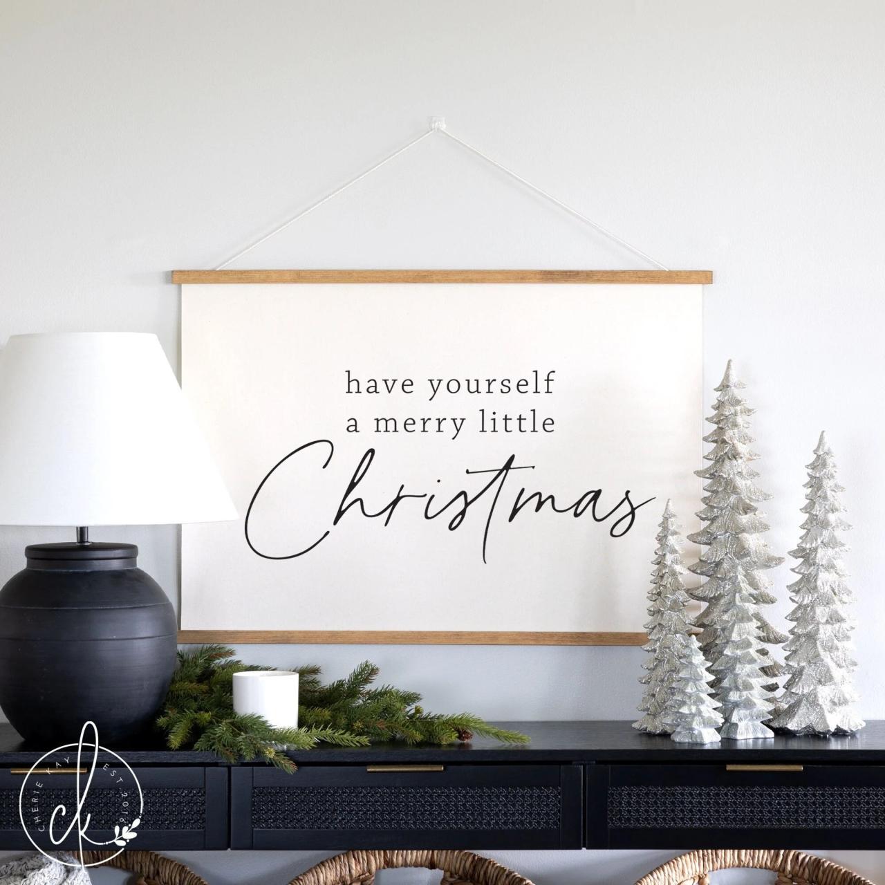 have yourself a merry little christmas decor Have Yourself A Merry Little Christmas Wall Hanging Christmas Wall