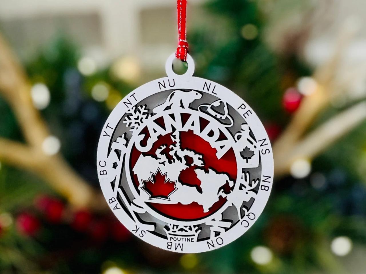 christmas ornament sale canada Canadian Province Christmas Ornament, Canada Country Ornament