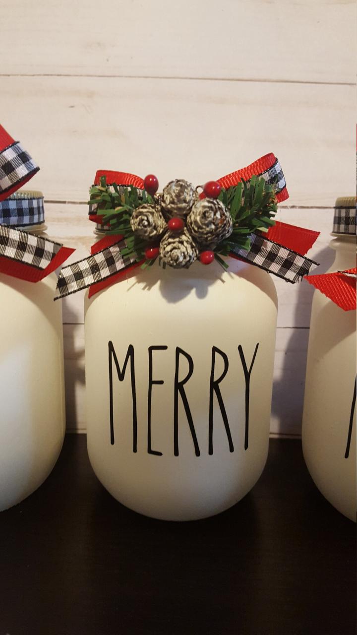 rae dunn christmas decor Rae Dunn Inspired Christmas Decor Rae Dunn Christmas Office Etsy