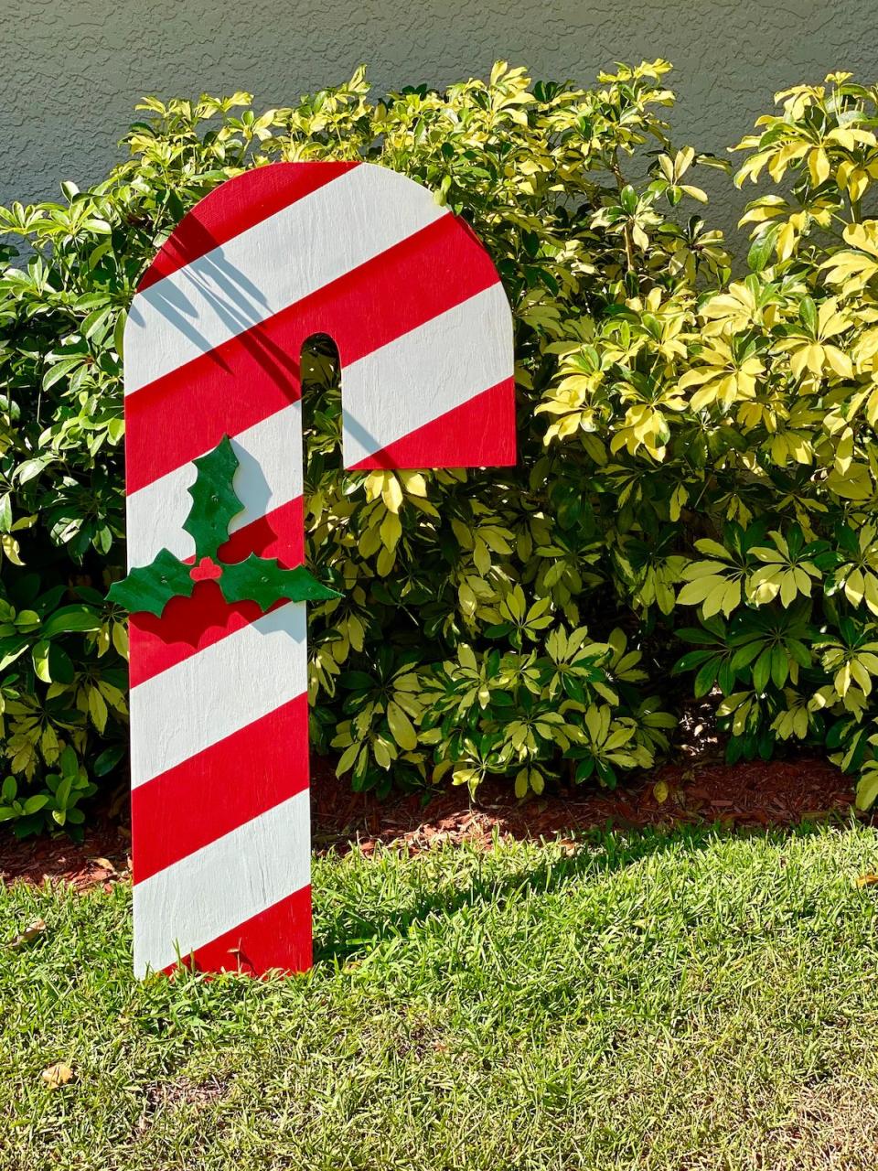 extra big christmas decorations outdoor Extra Large Wood Outdoor Christmas Candy Cane Decoration Etsy