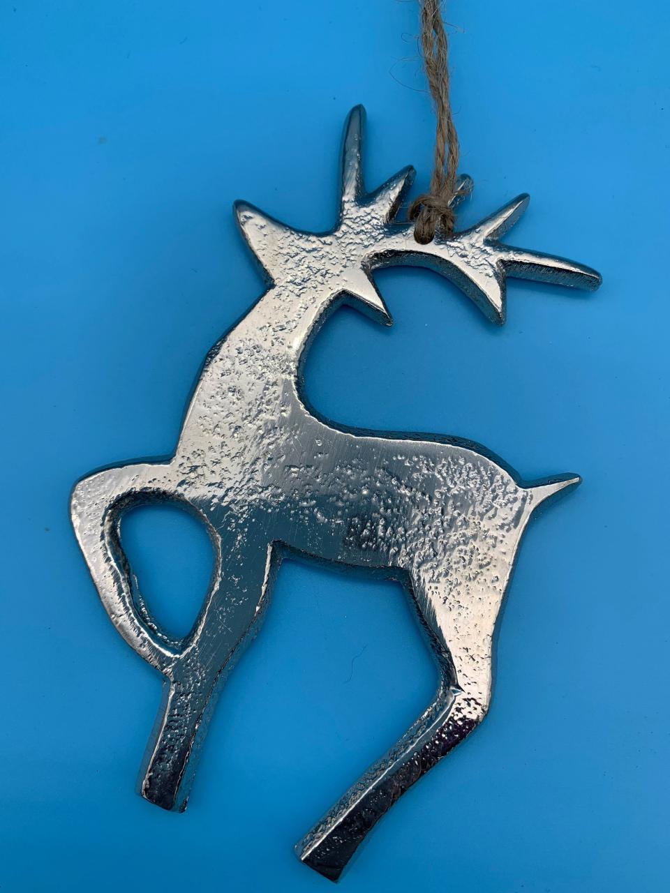 metal christmas decorations indoor Metal Christmas decoration hanging reindeer Etsy