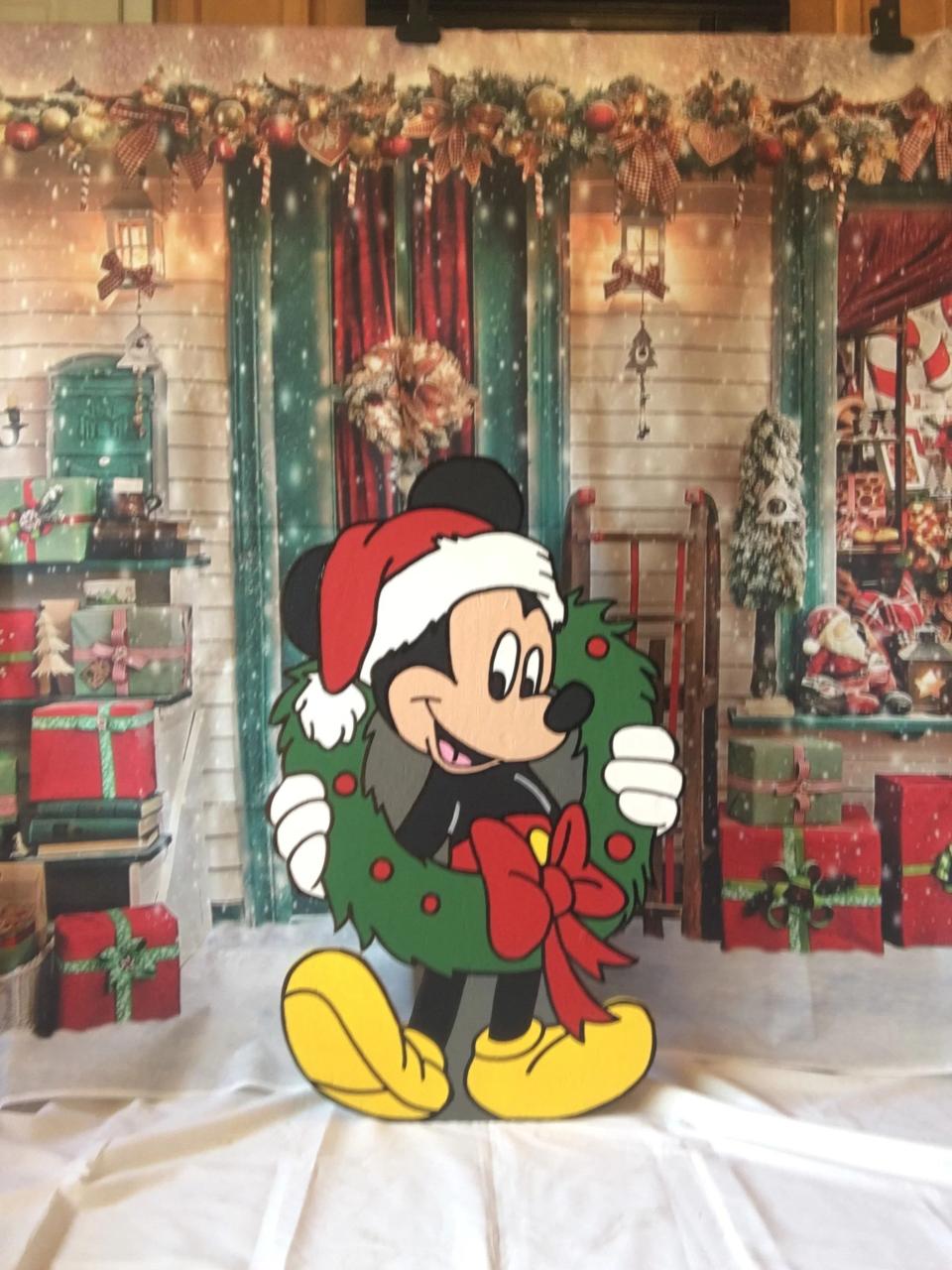 mickey mouse christmas yard decor Disney Mickey Mouse Christmas Yard Art/disney Yard Art/ Disney Etsy