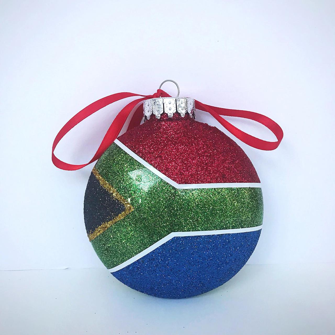 christmas decorations for sale south africa South African Flag Plastic Christmas Ornament. South Africa. Etsy