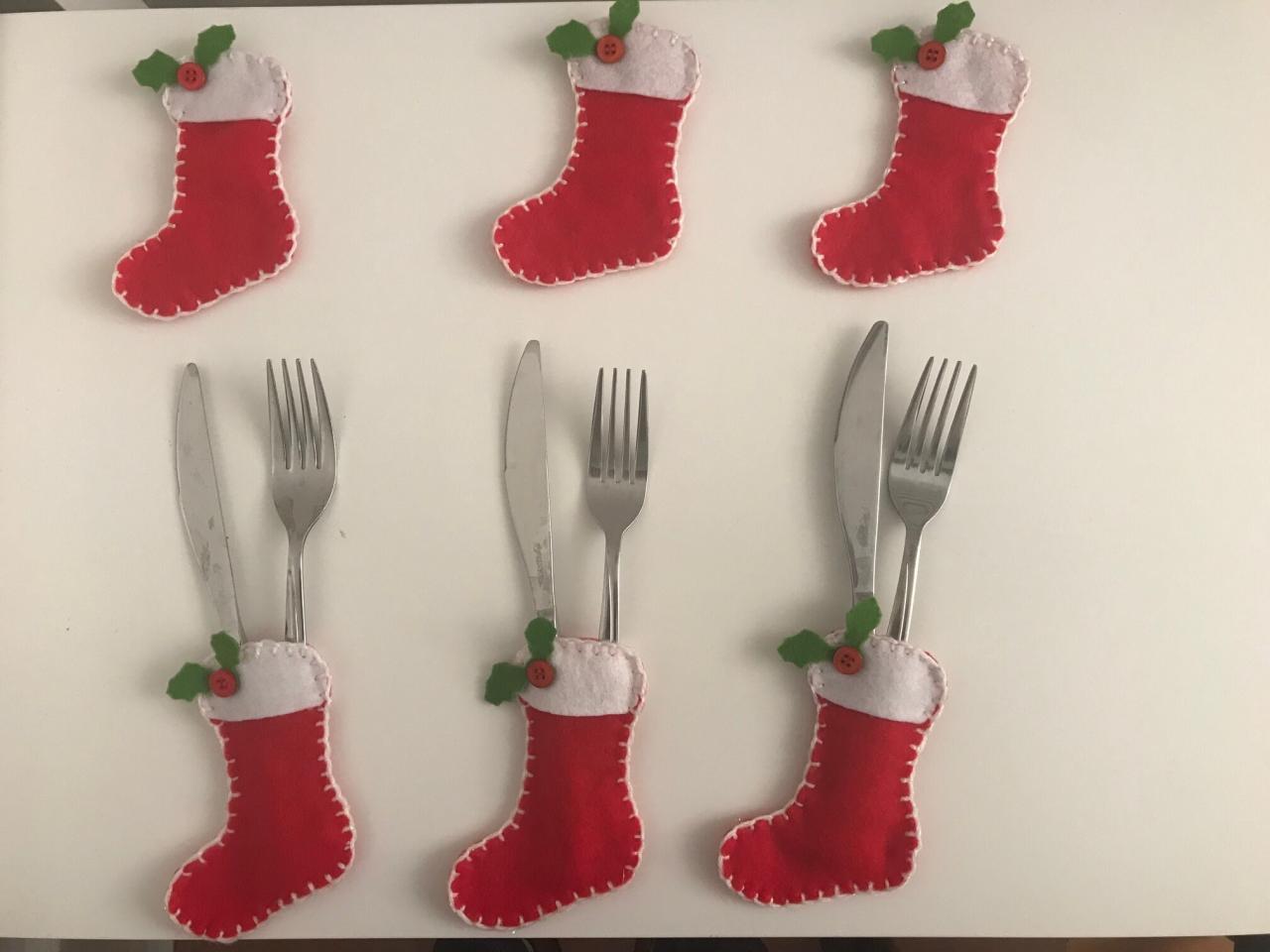 christmas table decorations sale uk Christmas Table Decorations Handmade Felt Stockings Etsy UK