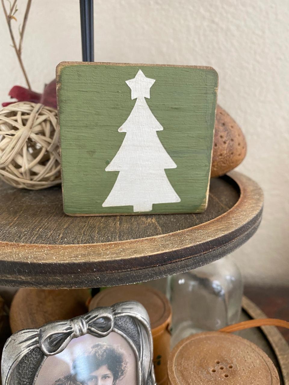 christmas decor wood blocks Handmade Christmas wood block Christmas Christmas decor Etsy