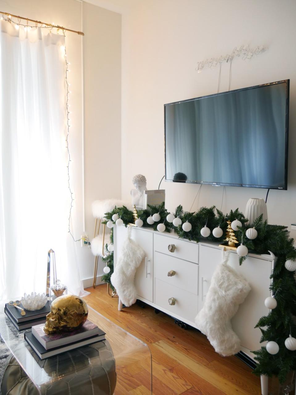 christmas decorating ideas no tree How to Decorate for Christmas Without a Tree City Chic Decor