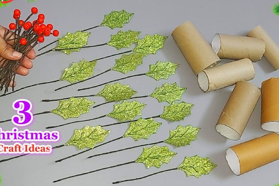 christmas decoration idea made with empty rolls 3 New Economical Christmas decoration idea with waste Empty rolls DIY