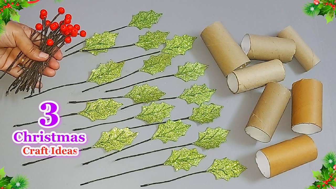 christmas decoration idea made with empty rolls 3 New Economical Christmas decoration idea with waste Empty rolls DIY