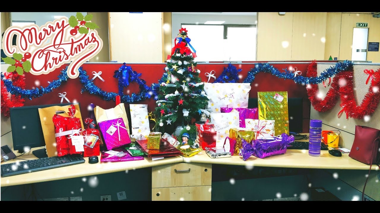 bay decoration christmas themes in office Christmas Bay Decoration in Office YouTube