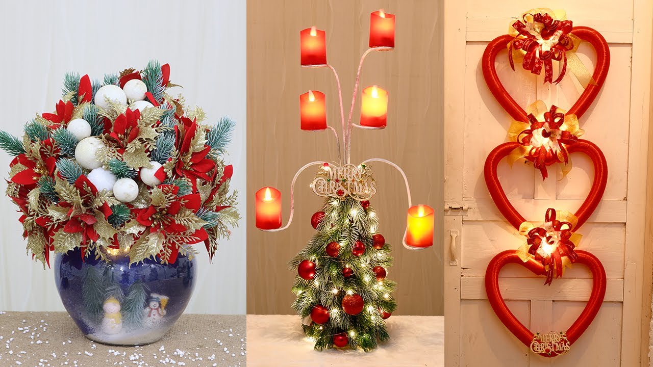 diy christmas decor 2021 10 Diy Christmas Decorations 2021 🎄 Christmas Decorations Ideas YouTube