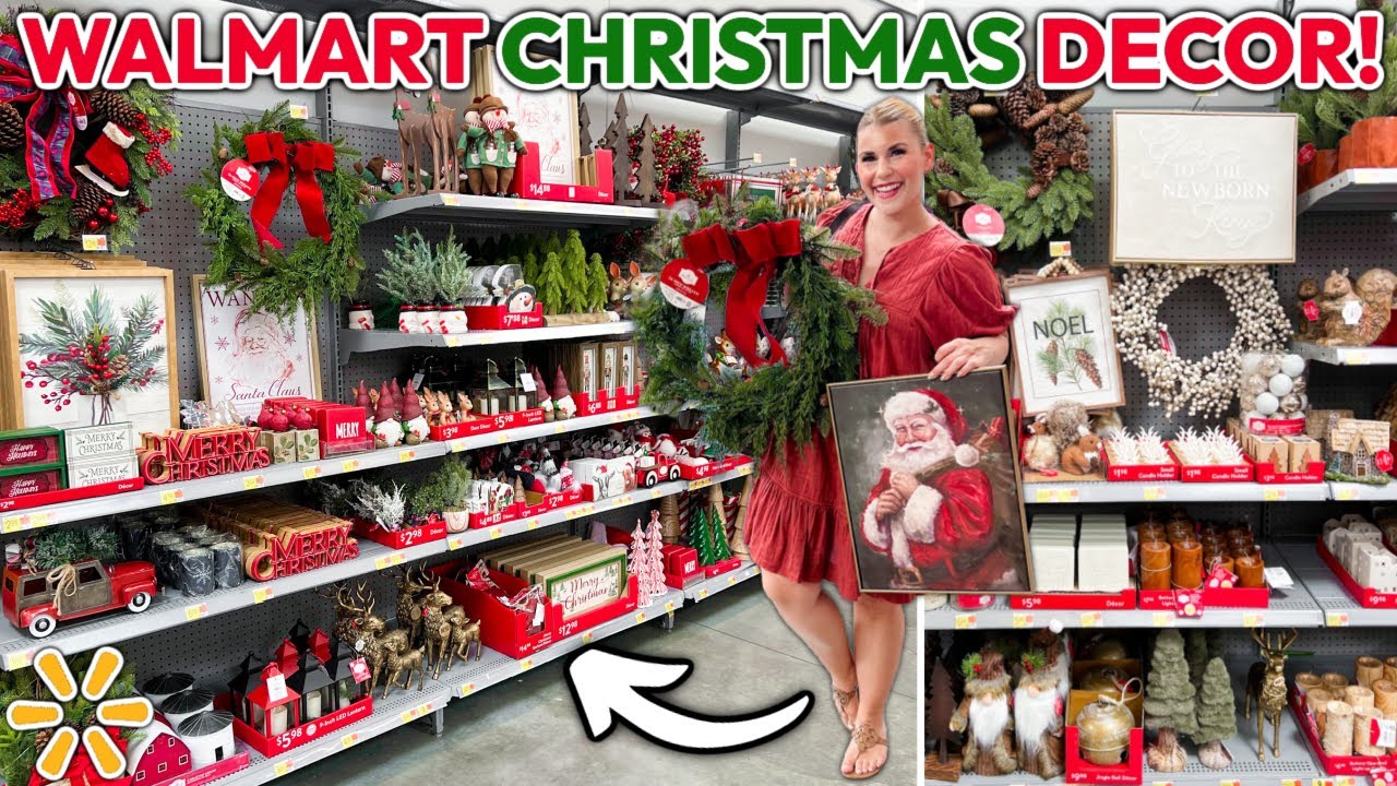 christmas decor 2024 walmart NEW 2023 WALMART CHRISTMAS DECOR *FULLY STOCKED* 🎅🏻 Walmart Christmas