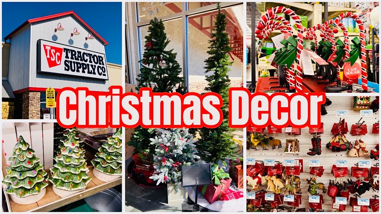 tractor supply christmas decor 🎄 Shopping for Christmas decor at TRACTOR SUPPLY Co 🎅 store walkthrough