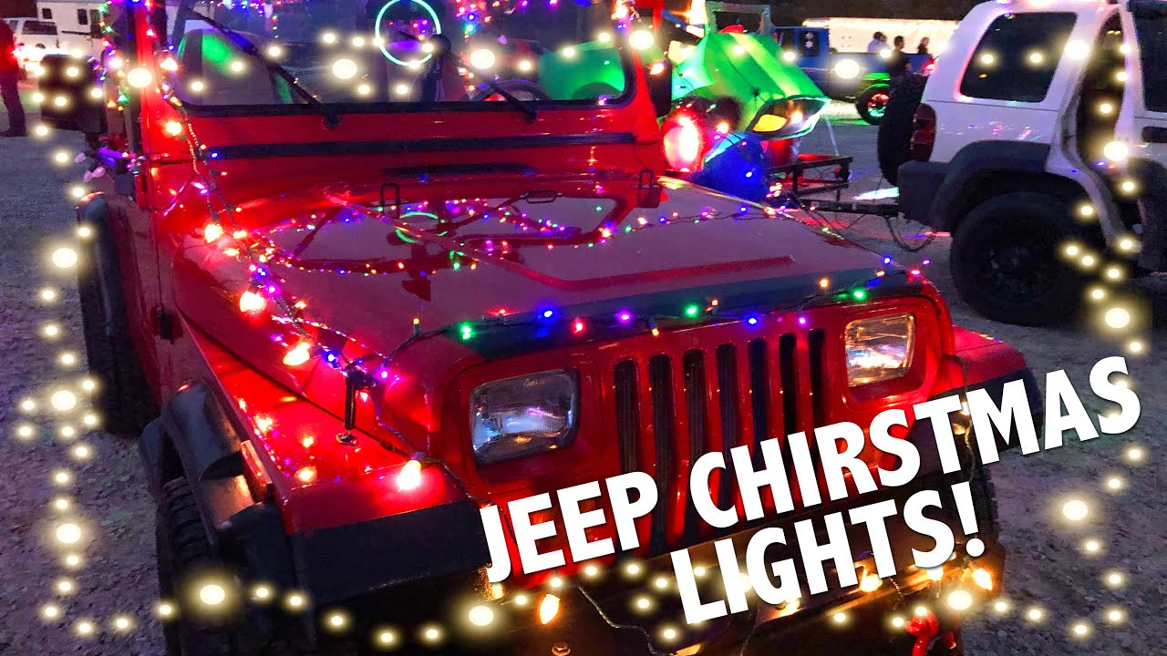 jeep outdoor christmas decorations Decorating the Jeep for Christmas YouTube