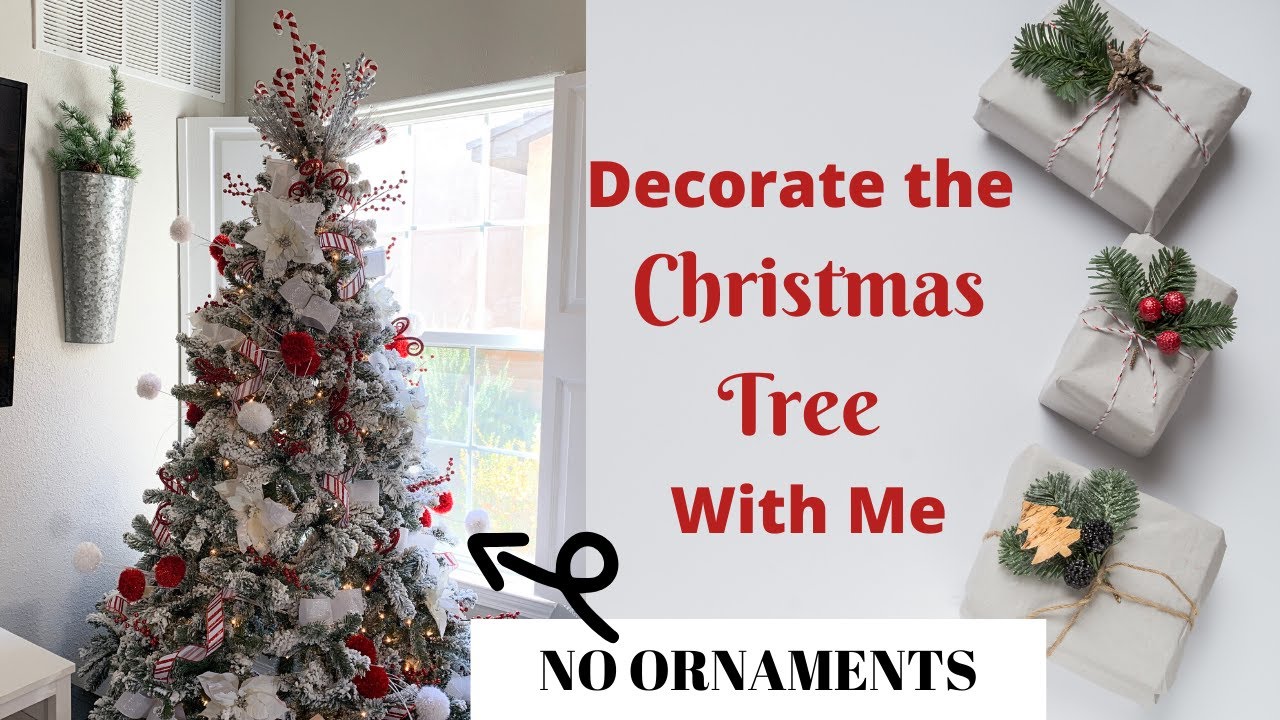 christmas decor ideas without a tree Christmas Tree without Ornaments// How to Decorate a Christmas Tree