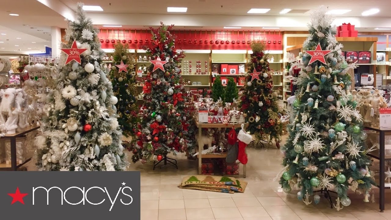 macy's christmas decor sale MACY'S CHRISTMAS DECORATIONS TREES DECOR SHOP WITH ME SHOPPING STORE