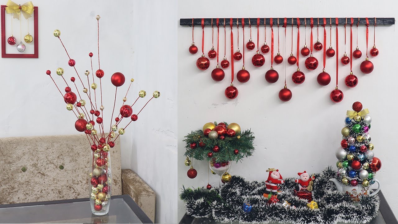 christmas decor ideas to make 10 Christmas decoration ideas at home Christmas decoration ideas 2021